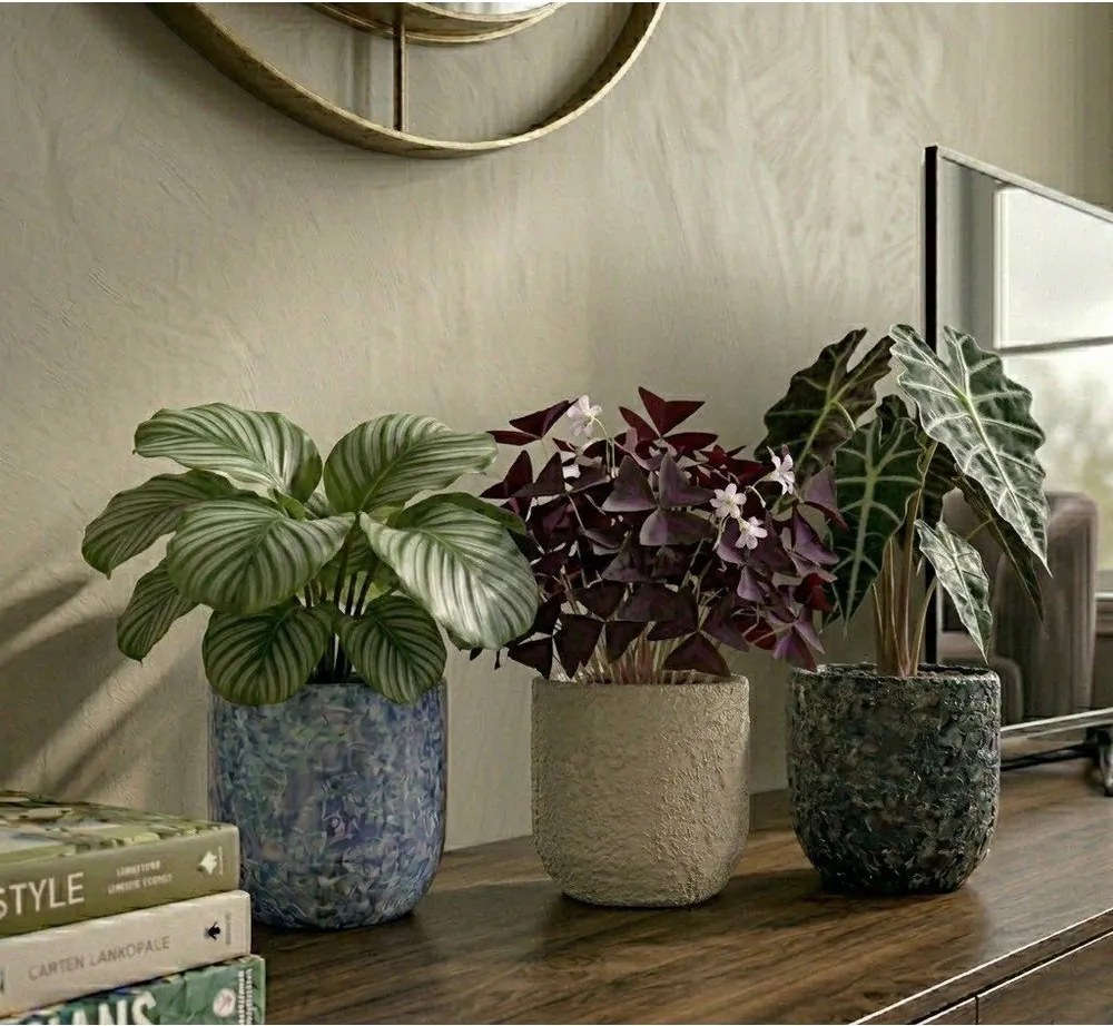 Керамично ръчно изработено покритие за кашпа ø 18 cm Almada – Ego Dekor