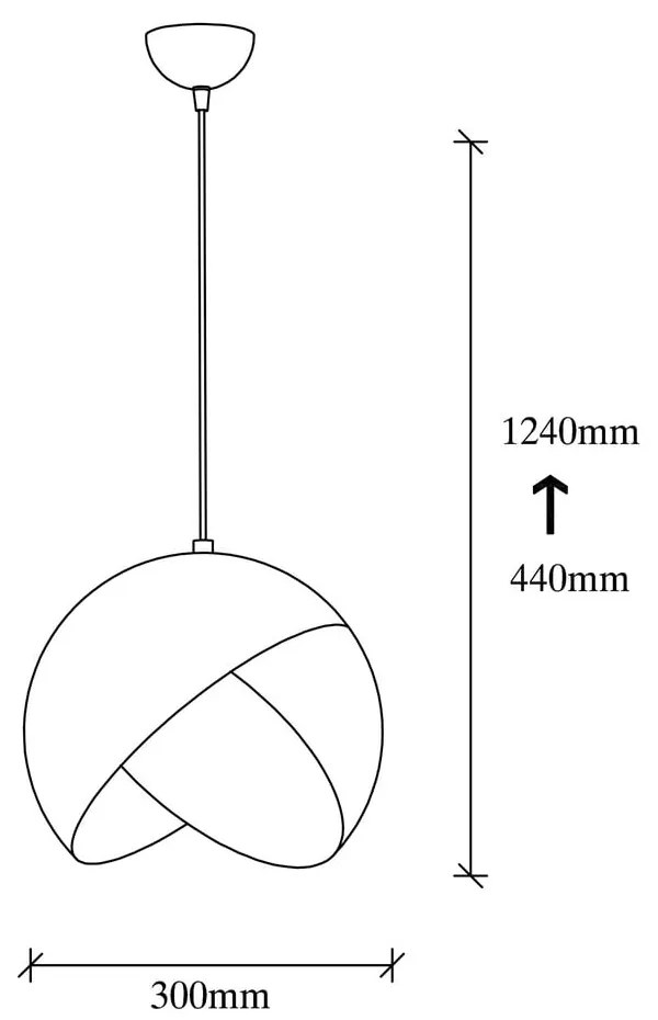 Черно и в бронзов цвят висящо осветително тяло с метален абажур ø 30 cm Pacman – Opviq lights