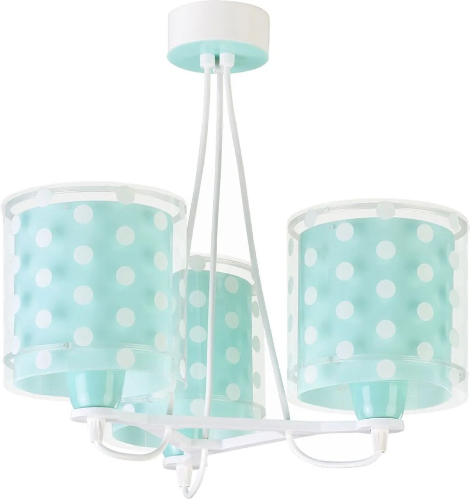 Полилей Ango Dots три светлини-зелен