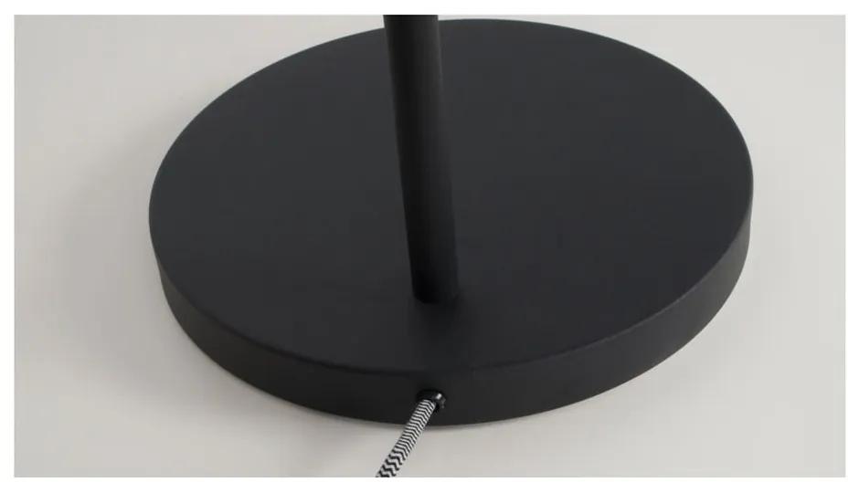 Черна подова лампа с глава на катарама - Zuiver
