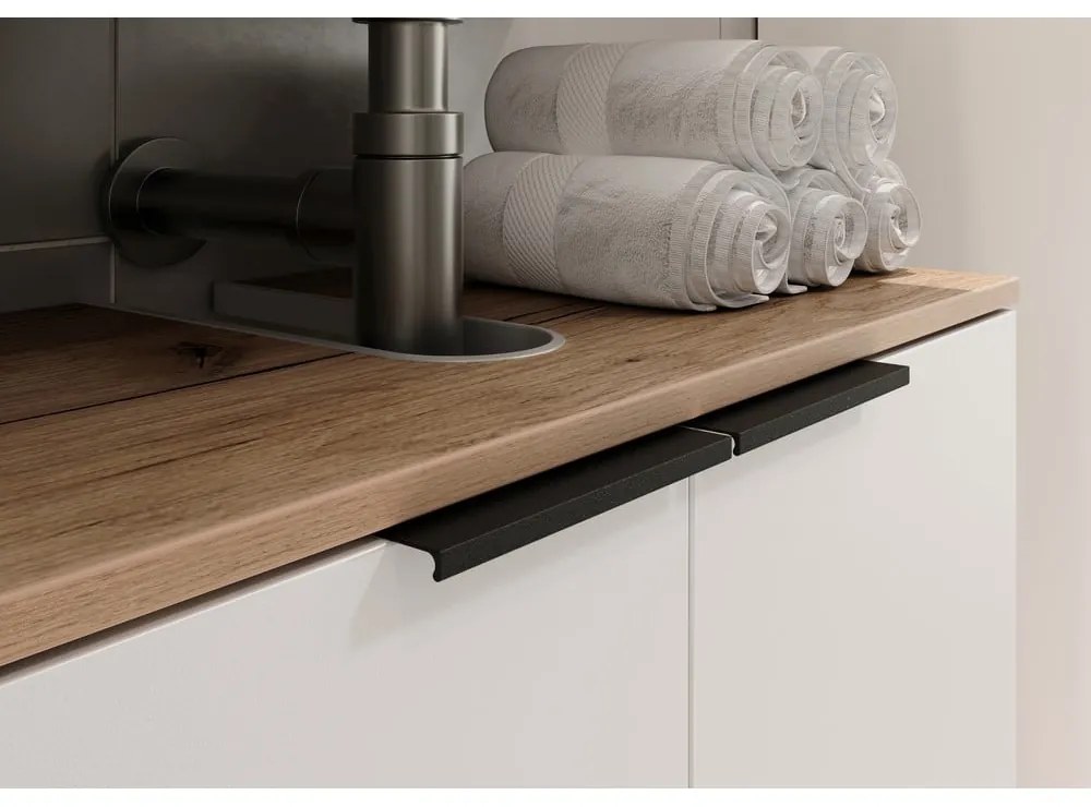 Бял шкаф за мивка 60x58 cm Menen – Germania