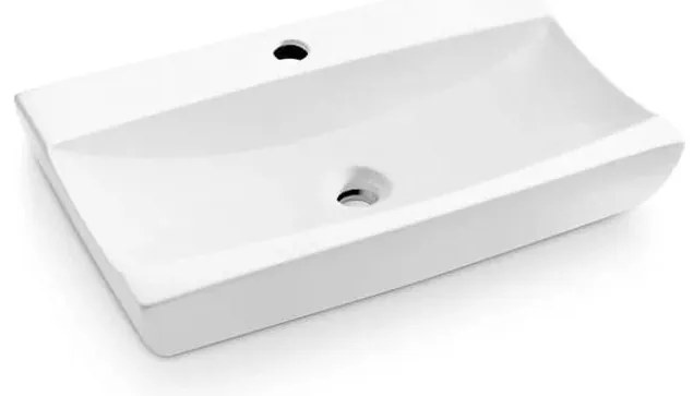 Bathco 0041 - Мивка за плот SARDINERO 61,5x37,5 см порцелан/бяла