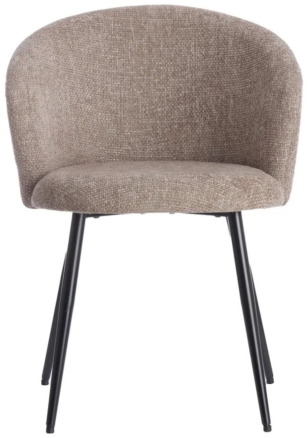 Бежови метални трапезни столове в комплект 2 бр. Radaja – Light & Living