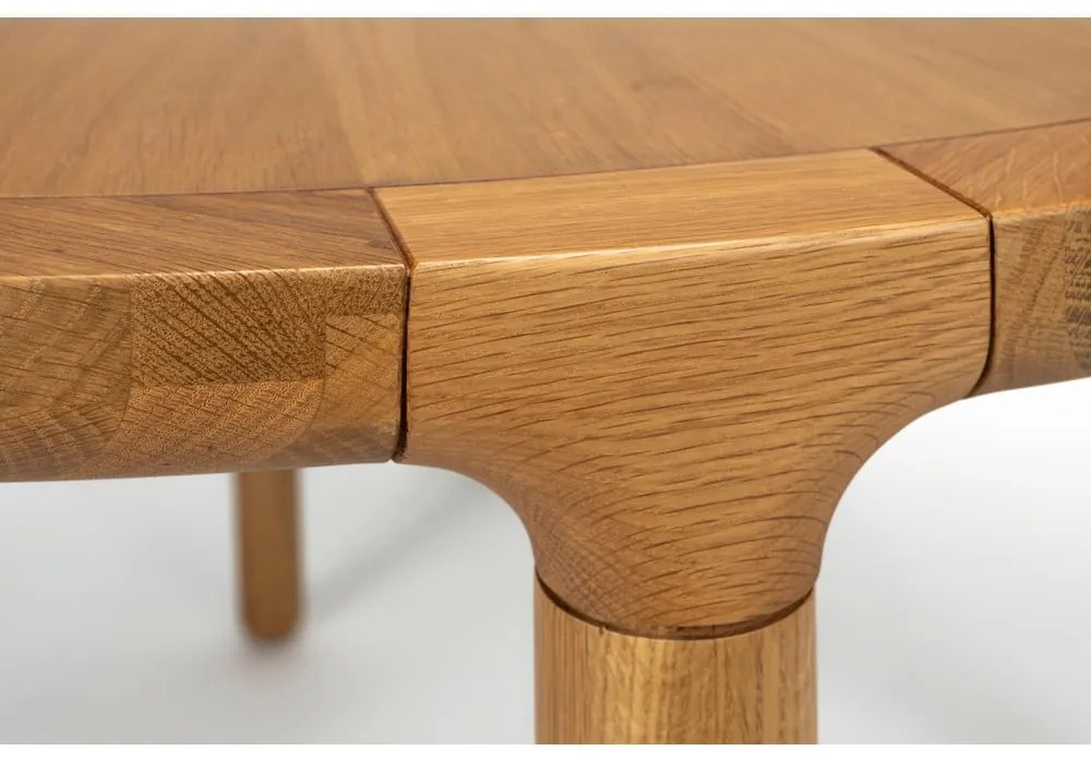 Кръгла трапезна маса в дъбов декор ø 128 cm Storm – Zuiver