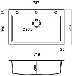 Измийте Sanitec 79 1B-Graphite