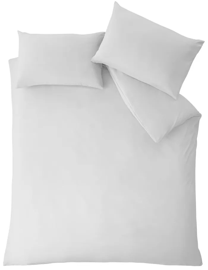 Бяло двойно удължено спално бельо 230x220 cm So Soft Non-Iron – Catherine Lansfield