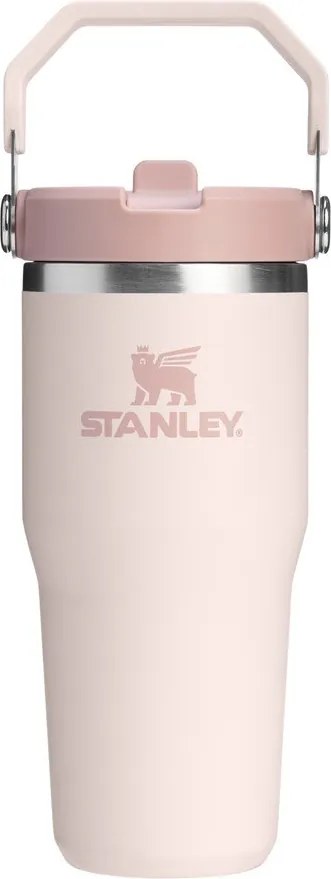 Светлорозов термос от неръждаема стомана 410 ml IceFlow™ Flip Straw 2.0 Tumbler Rose Quartz – Stanley