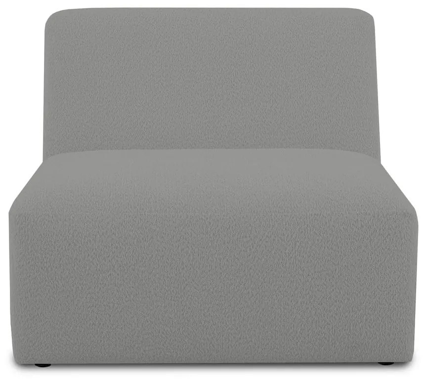 Сив модулен диван от букле (среден модул) Roxy – Scandic