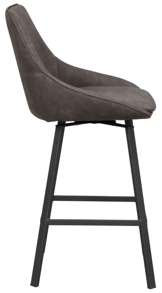 Сиви бар столове в комплект от 2 бр. (височина на седалката 65 cm) Alison – Rowico