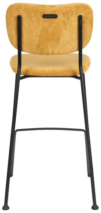 Бар столове в цвят охра в комплект от 2 броя 92 cm Benson - Zuiver
