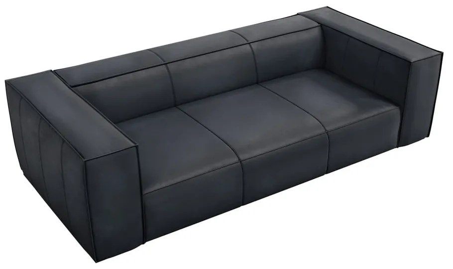Тъмносин кожен диван 227 cm Madame – Windsor & Co Sofas