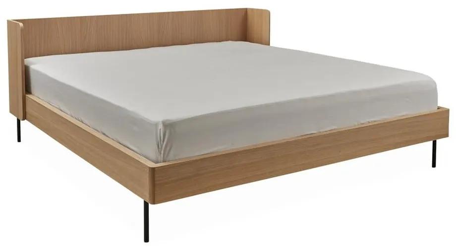 Двойно легло от дъбова дървесина в естествен цвят 160x200 см Wrap - Bonami Selection