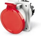 Scame Промишлен контакт 3P+N+Е 63A 346-415V IP54 серия Optima панелен монтаж 100х110мм  - 413.6367