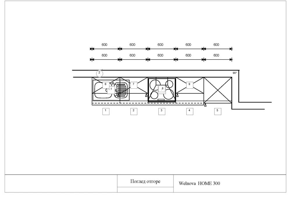 ДЯСНА БЛОК КУХНЯ HOME 300 СМ