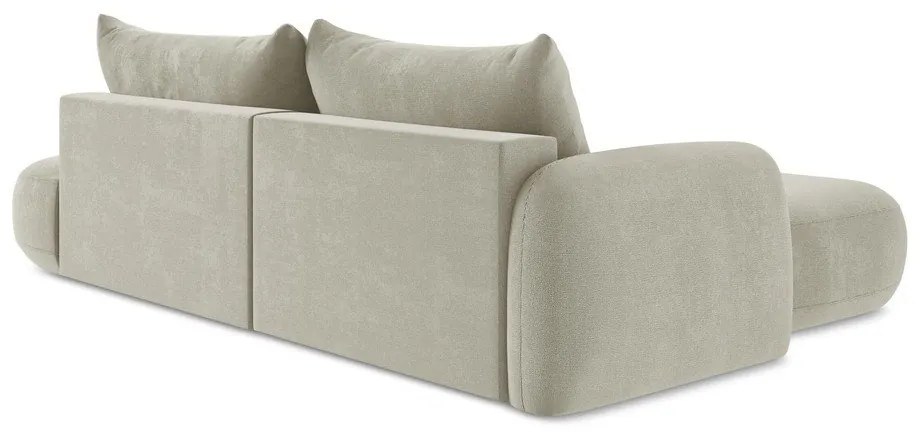 Бежов сгъваем ъглов диван (ляв ъгъл) Hale – Makamii
