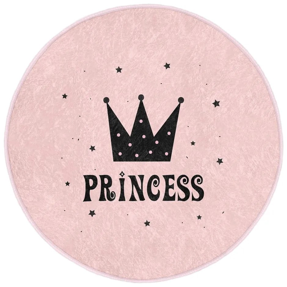 Розов детски килим ø 120 cm Comfort - Mila Home