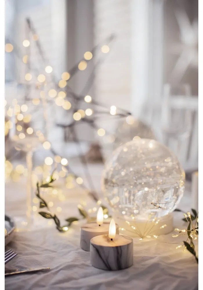 LED свещи в комплект от 2 броя (височина 6 см) Flamme Marble - Star Trading