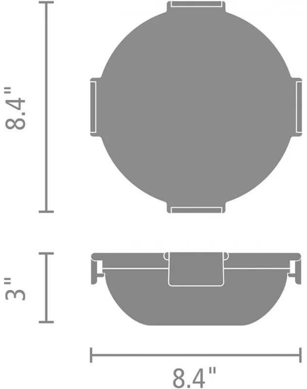 Купа за салата Brabantia Make&Take 1006303, 1.3 л, Херметично затваряне, Без BPA, Зелен