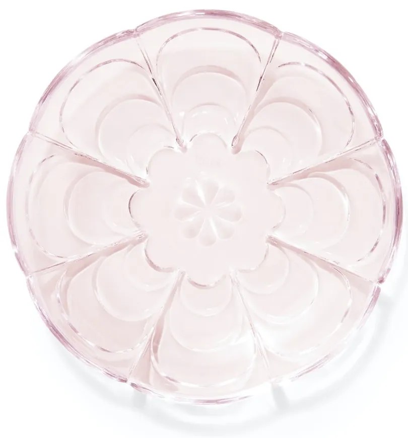 Светлорозови десертни стъклени чинии в комплект от 2 броя ø 16 см Lily - Holmegaard