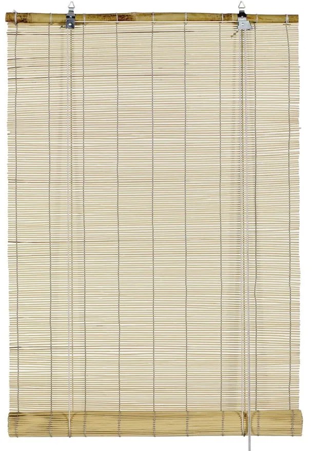 Бамбукова ролетна щора в естествен цвят 90x240 cm – Gardinia