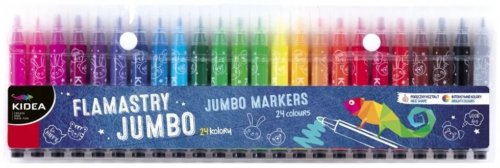Kidea - Маркери Jumbo 24 цв.