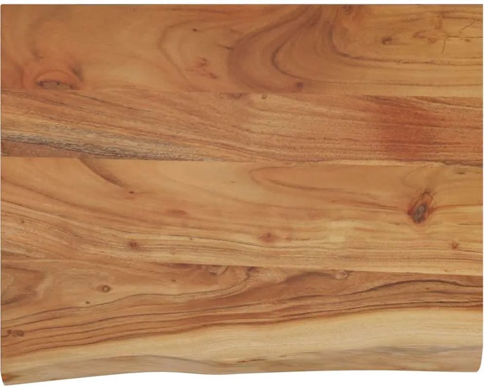 370295 vidaXL Стенен рафт, 50x40x3,8 см, правоъгълен, масив акация, жив ръб