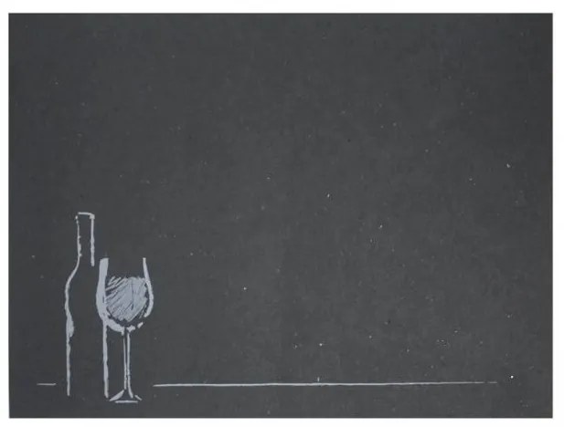 Хартиена подложка за хранене 30х40 см с декор "Вино" черна (TVN VN)-пакет 250бр/2418 - Horecano