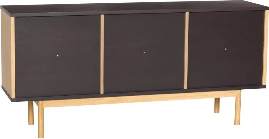 Кафяв скрин от декор от дъб 140x65x35 cm Dual – Hübsch
