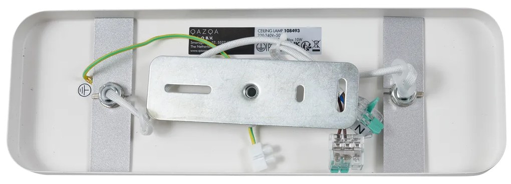 Дизайнерски таванен прожектор бял GU10 70mm 2-светлини регулируем - Vo