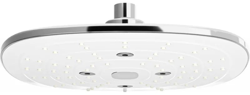 Mexen D-17 душ пита 24x24 см, хром/бяла - 79717-02