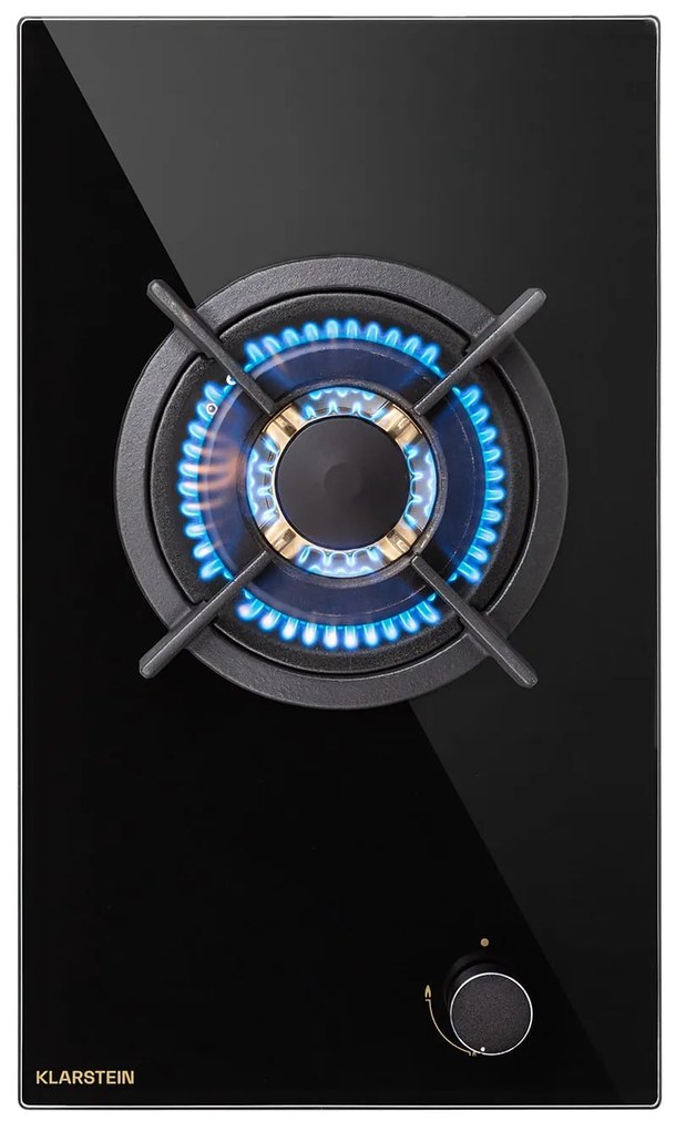 Klarstein Goldflame газов котлон 1 уок горелка, стъклокерамика