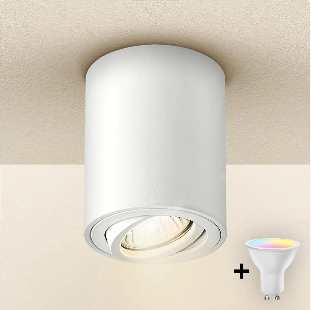 BRILAGI - LED RGBW точково осветително тяло MIA с възможност за димиране 1xGU10/4,8W/230V 100x80 mm бяло