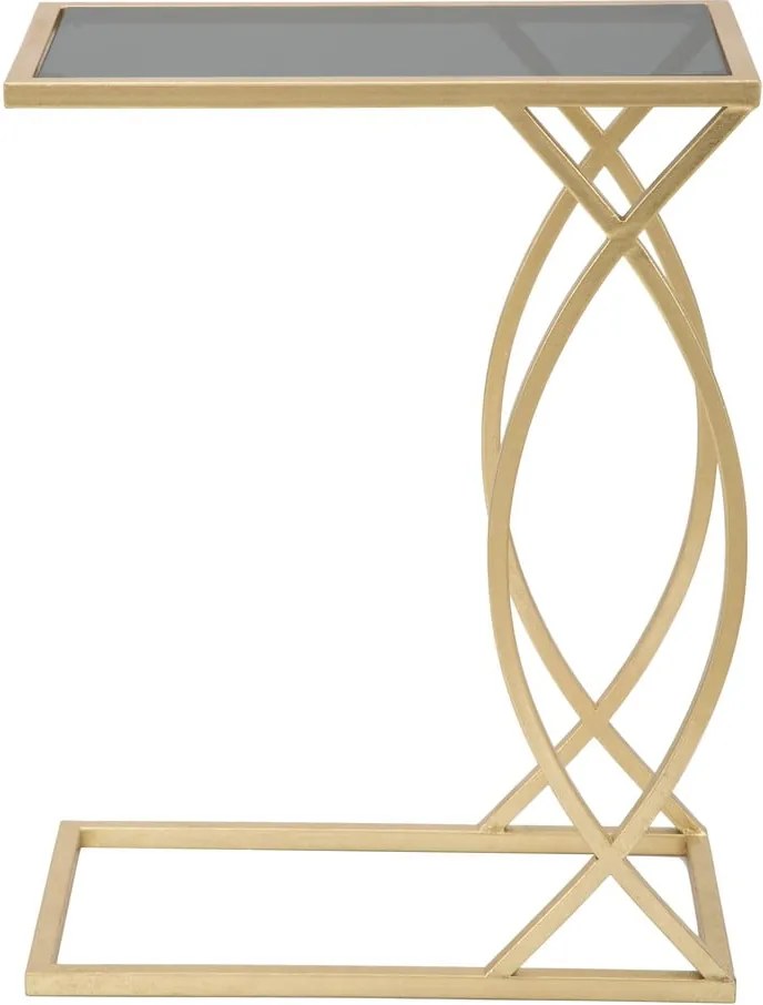 Масичка за кафе със стъклен плот 25,5x45,5 cm Glam - Mauro Ferretti