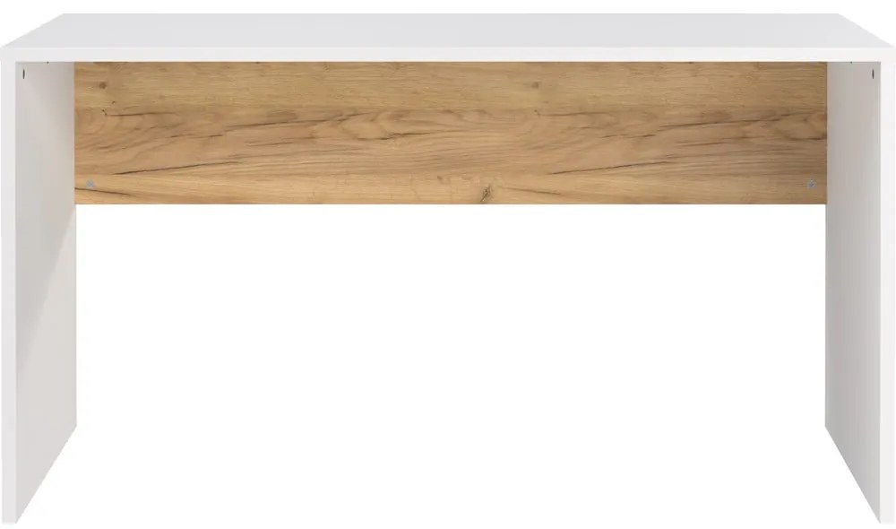 Работна маса с бял плот за маса 60x140 cm Hasselt – Germania