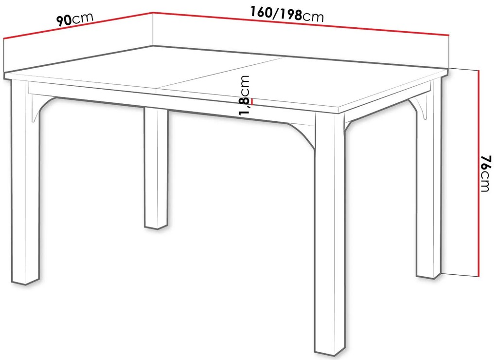 Разтегателна маса Focus plus-Кашмир