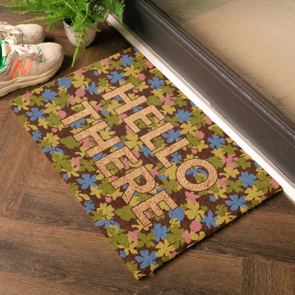Изтривалка от кокосови влакна 40x60 cm Hello There – Artsy Doormats