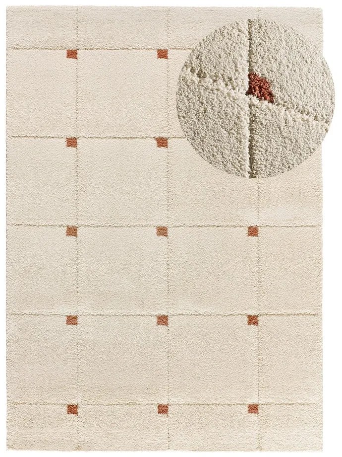 Килим в тухлен и кремав цвят 80x150 cm Brenda – Universal