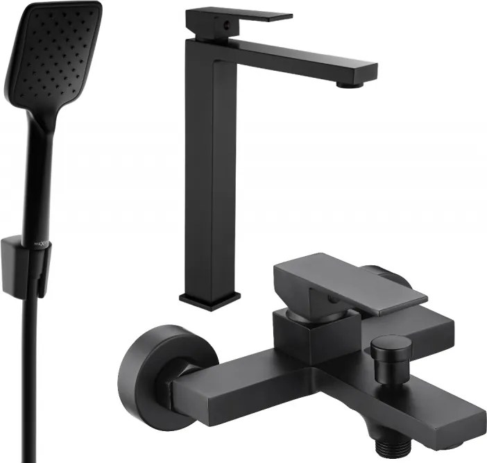 Mexen Uno R62 комплект за вана, черен - 71413R62-70
