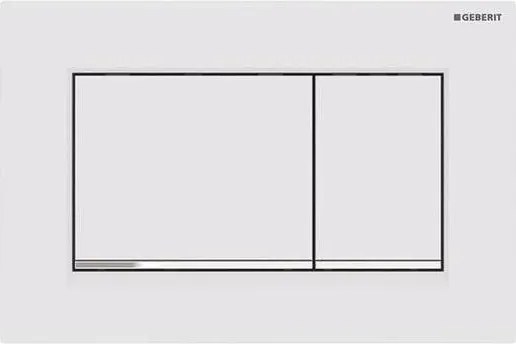 Geberit 115.883.JT.1 - Бутон за промиване Sigma30 24,6x16,4 cm бял / лъскав хром