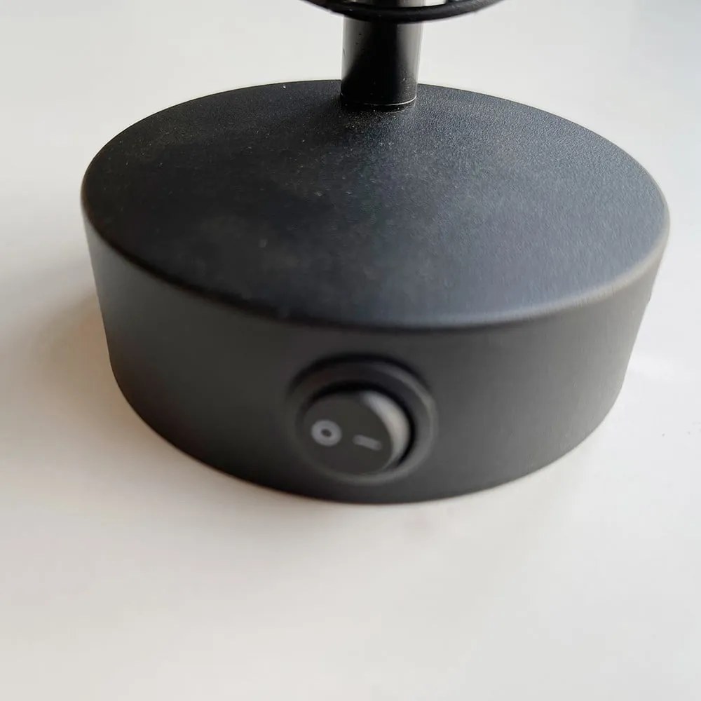 Черна стенна лампа Straw – Fischer &amp; Honsel