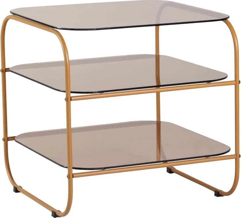 Странична масичка със стъклен плот 41x41 cm Echo – Hübsch