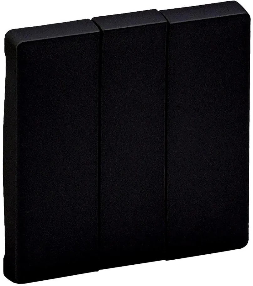 Legrand Лицев панел за троен ключ цвят Черен Valena Life  - 756032