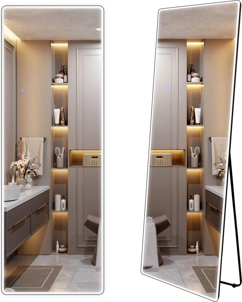 Огледало LED Classico 60x170cm Black