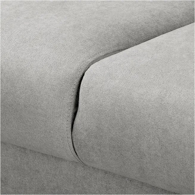 Светлосив ъглов диван (десен ъгъл) Beata - Ropez