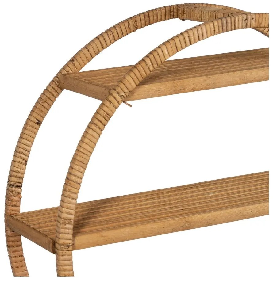 Ратанов стенен рафт на няколко нива в естествен цвят 45,5 cm – Ixia