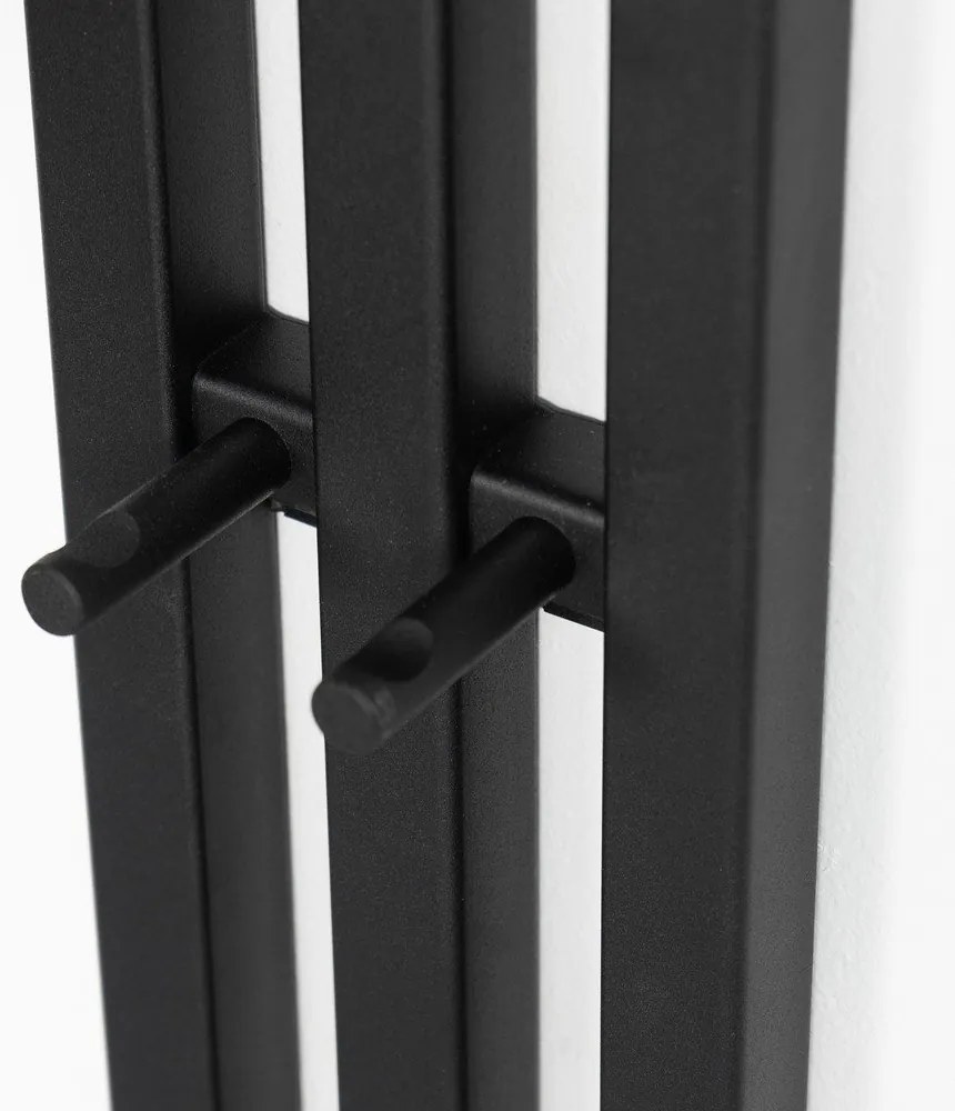 Черна метална стенна закачалка Senza - Spinder Design