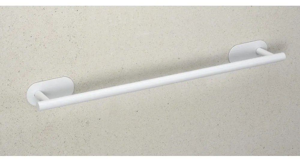 Бяла самозалепваща поставка за кърпи от неръждаема стомана Orea Uno – Wenko