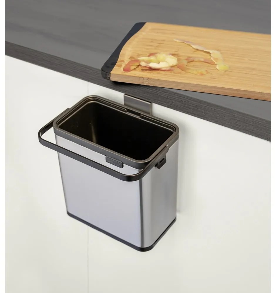 Контейнер за компостируеми отпадъци в матово сребрист цвят 3 l Colin – Wenko