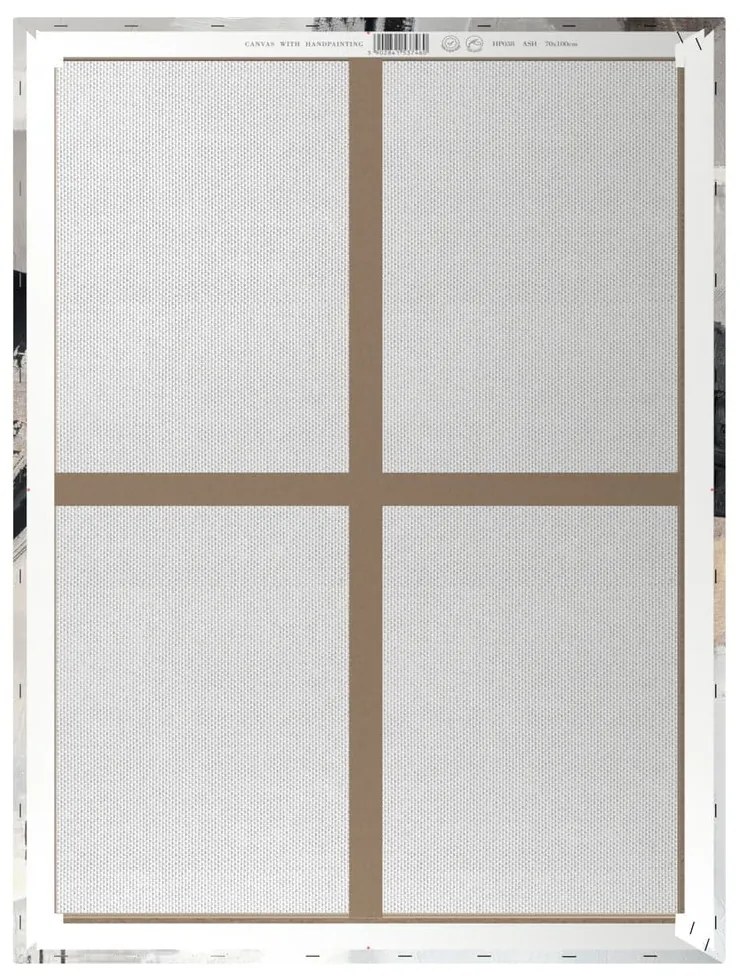 Картина с ръчно изрисувани елементи 70x100 cm Ash – Styler