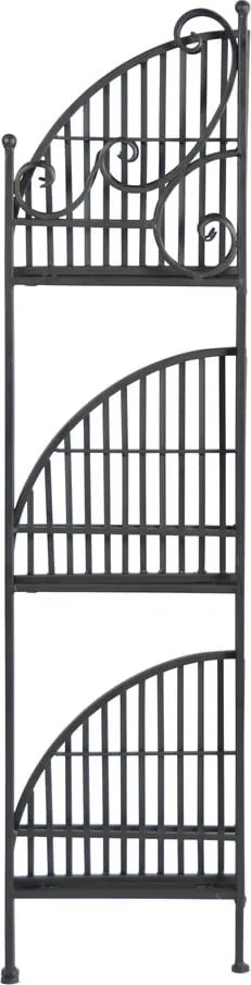 Черна метална ъглова сгъваема стойка за цветя - Esschert Design